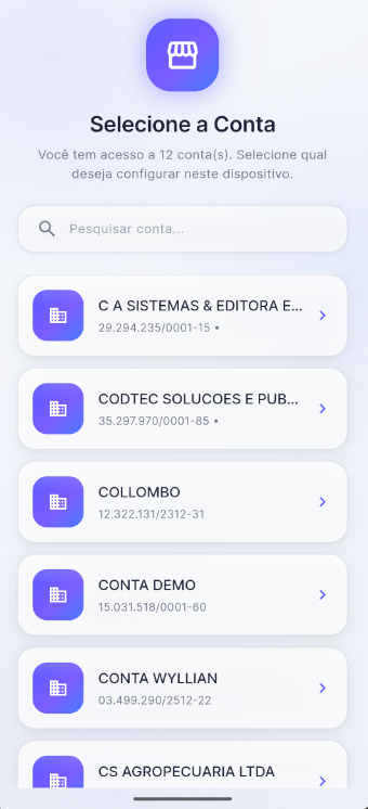 Seleção de empresa